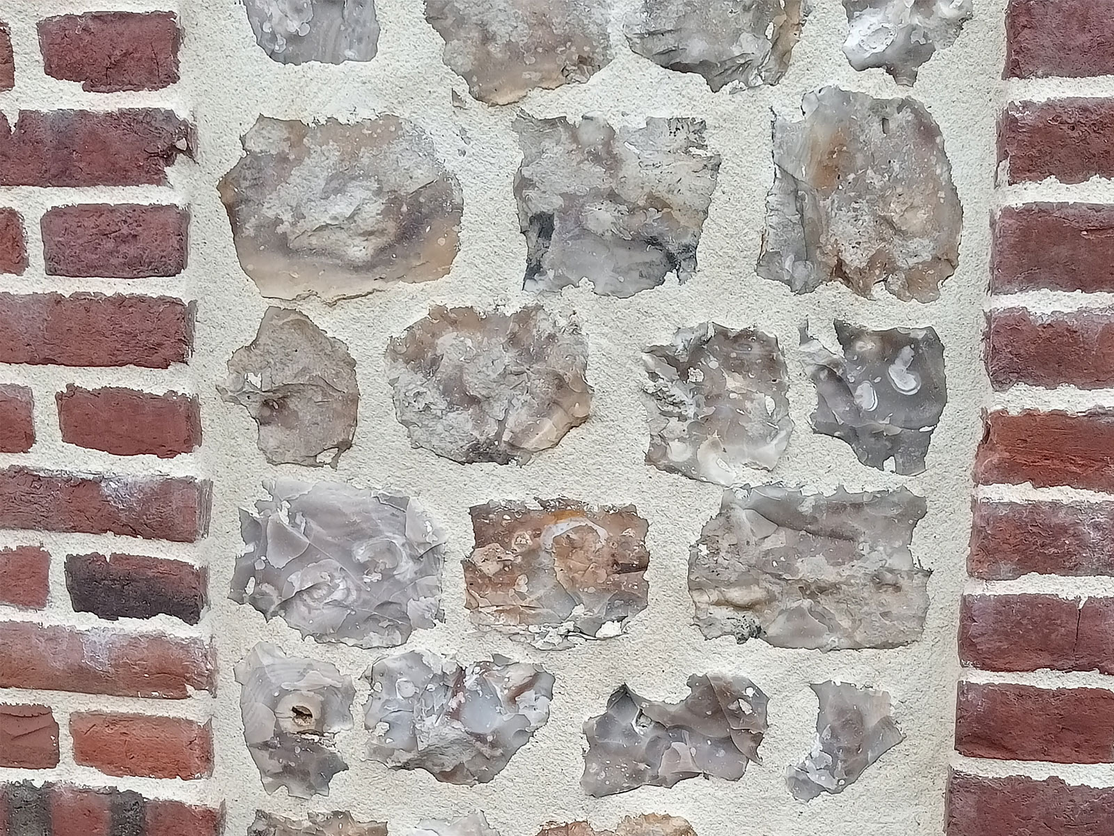 Restauration façade en briques et silex à Fécamp et Le Havre