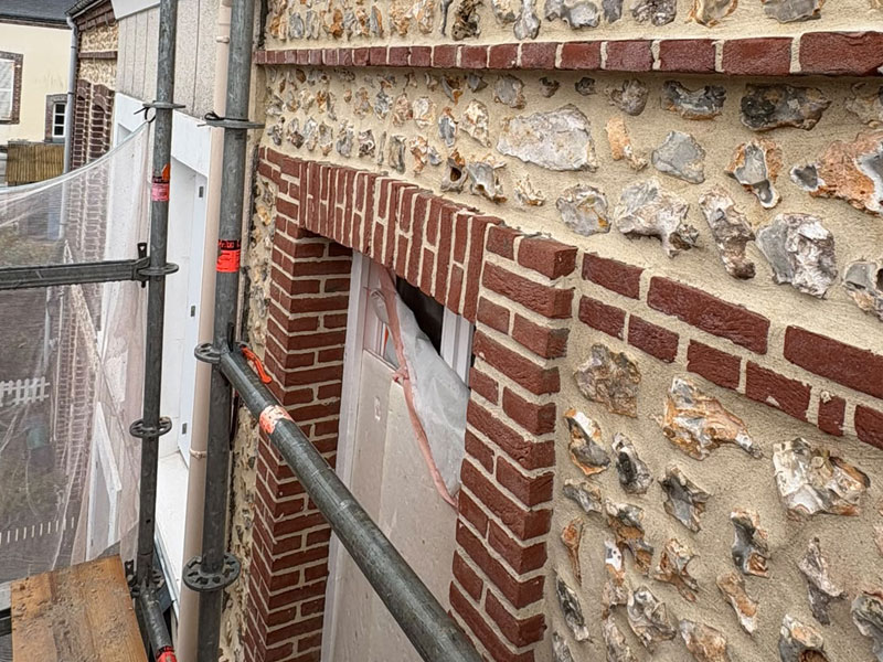 Entreprise de rejointoiement brique et silex Honfleur 2RBS