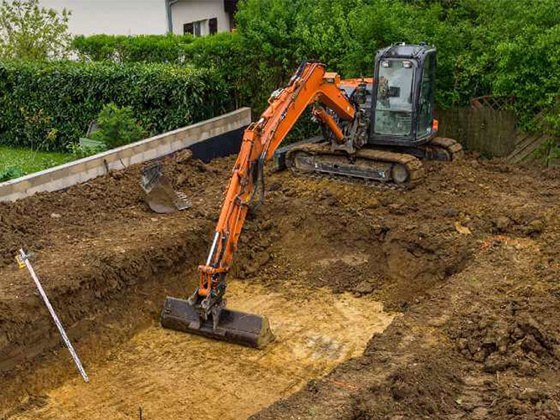 Travaux de terrassement pour maison individuelle proche Fécamp